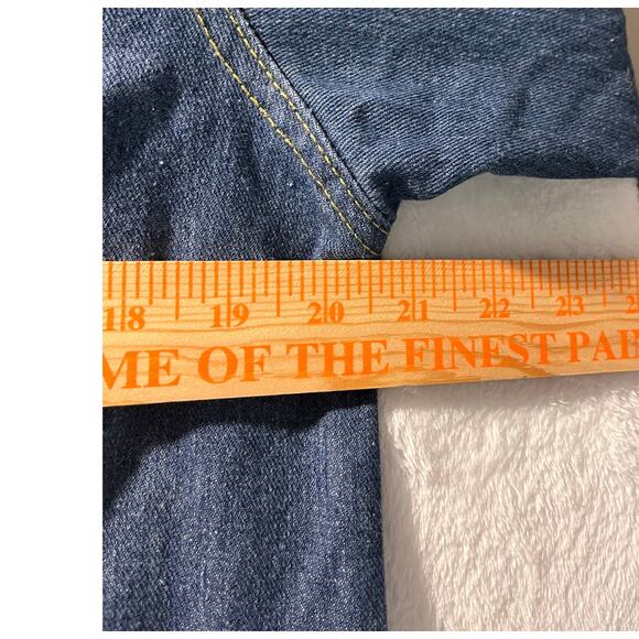 Oversized Distressed Denim Jacket Grunge Y2K Festival Longline Shacket XL - Picture 13 of 14